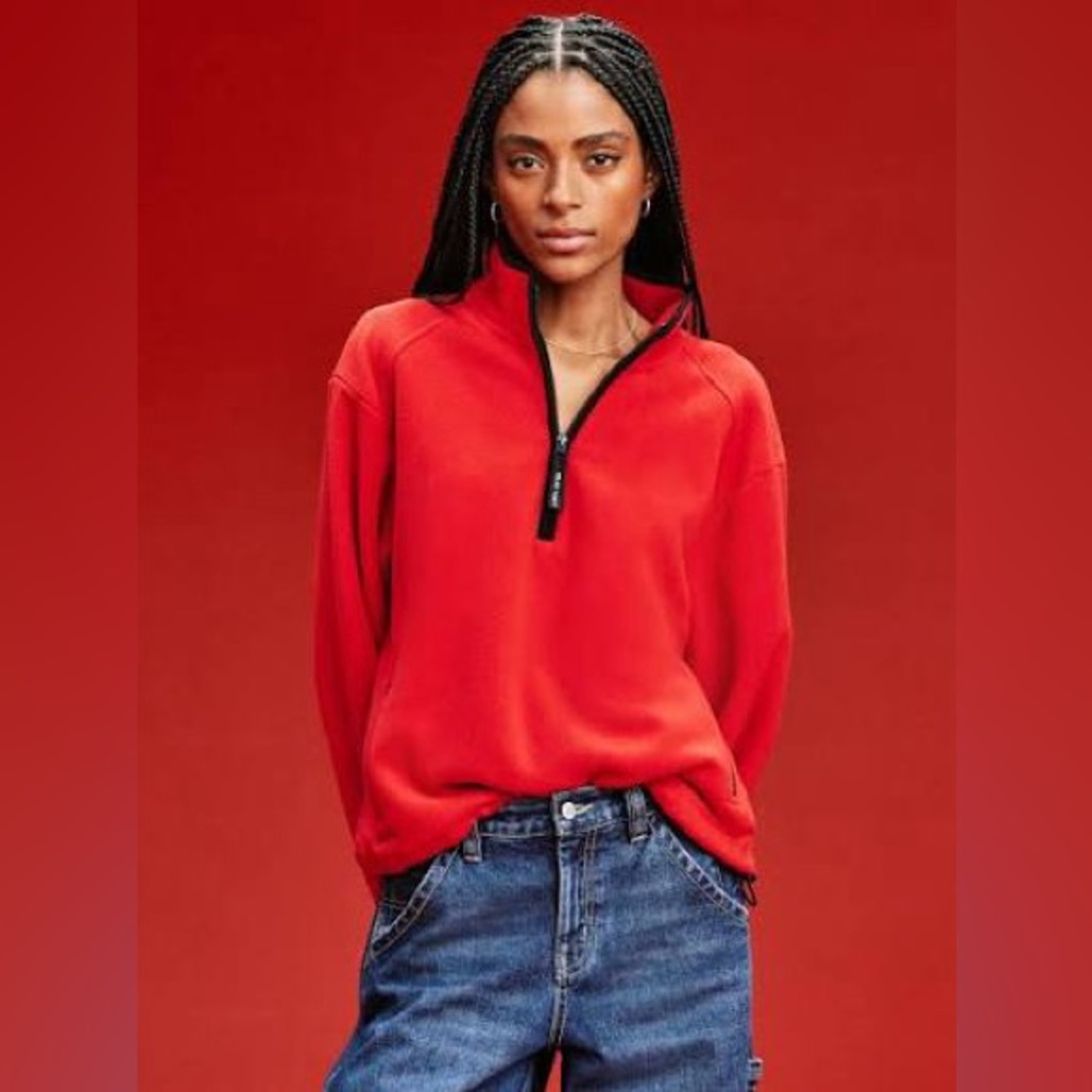 Old Navy ‘94 Red Half-Zip Fleece Sweatshirt
